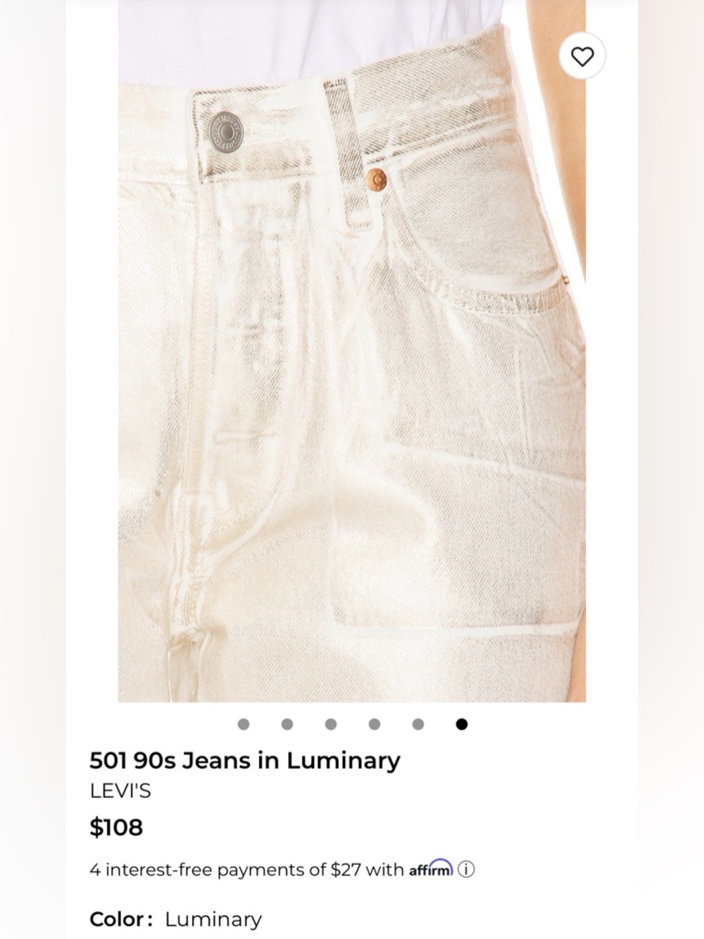 501 90s Jeans in Luminary